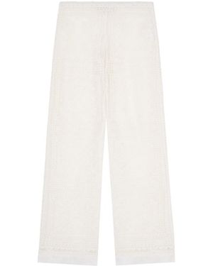 Alanui Kiss By The Book Straight-Keg Pants - White
