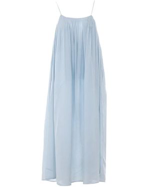 ELEH Spaghetti Straps Embroidered Dress - Blue