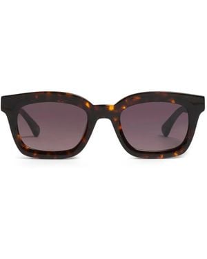 PETER AND MAY S109 Velveteen Sunglasses - Brown