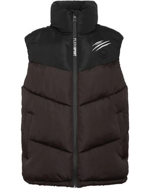 Philipp Plein Puffer Jacket Vest - Black