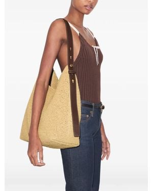 Tory Burch Romy Woven Shoulder Bag - Blue