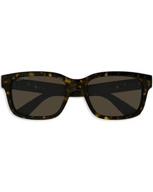 Gucci Logo-Print Sunglasses - Black