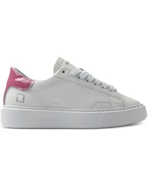 Date Sfera Leather Sneakers - Grey