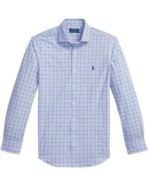 Polo Ralph Lauren Check-Pattern Long-Sleeve Shirt - Blue
