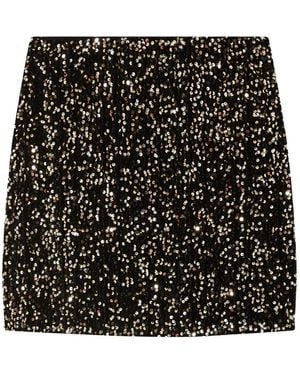 Ted Baker Pearsom Sequin-Embellished Mini Skirt - Black