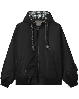 Musium Div. Veste Bomber À Capuche - Black