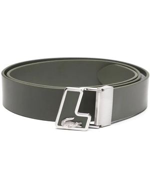 Lacoste Leather Belt - Grey