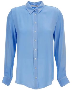 Q-WINS Long-Sleeve Button-Down Shirt - Blue