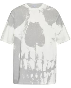McQueen Skull-Print T-Shirt - White