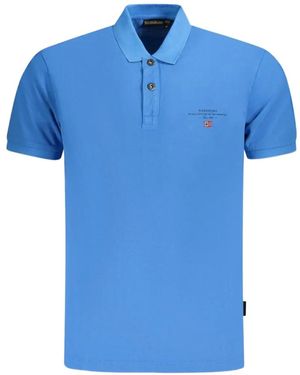 Napapijri Short-Sleeve Polo Shirt - Blue