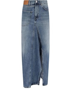 6397 Gonna Midi Denim - Blu