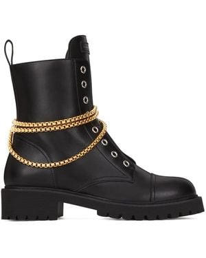 Giuseppe Zanotti Alexa Chain-Detail Boots - Black