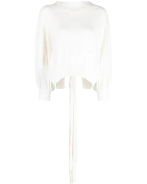 Palmer//Harding Secure Off-Shoulder Jumper - White