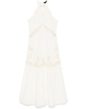 Twinset Lace-Detailed Maxi Dress - White
