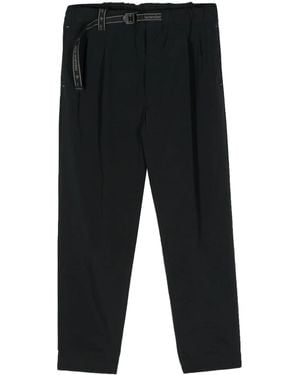 and wander Belted Tapered-Leg Trousers - Black
