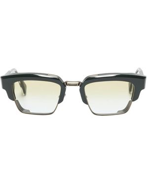 T Henri Eyewear Speedtail Square-Frame Sunglasses - Green