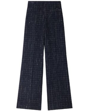 Sandro Pantaloni Con Paillettes - Blu