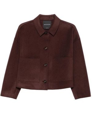 ROSSO35 Poche Poitrine Boutonnée - Marron