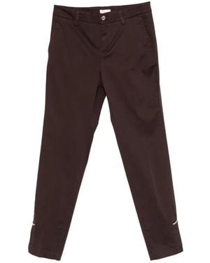 Liu Jo Slim-Fit Chino Trousers - Brown