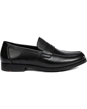 Lloyd Kairo Leather Slip-On Loafers - Black