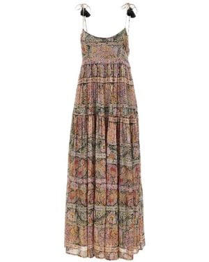 RIXO London Vestido Kamilah Con Estampado De Cachemira - Blanco