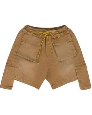 Rhude Bermudas cargo con cordones - Neutro