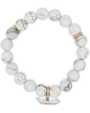 JIA JIA Pulsera En Oro Amarillo De 14 Ct Con Gemas - Blanco