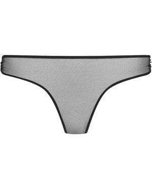 Scandale Semi-Transparenter Nuit Fauve Mesh-Slip - Grau