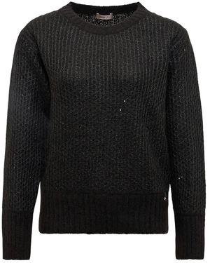 Herno Pull Brodé De Sequins - Noir