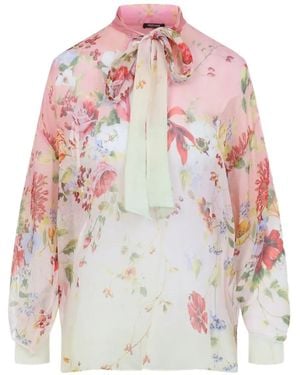 Roberto Cavalli Floral-Print Shirt - White