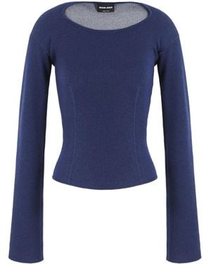 Giorgio Armani Long-Sleeve Jumper - Blue