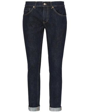 Dondup Five-Pockets Cuffed Jeans - Blue