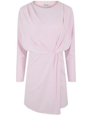 Jonathan Simkhai Asymmetric Long-Sleeve Dress - Pink