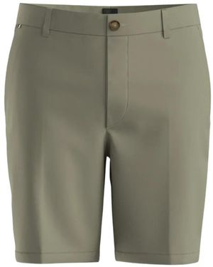 BOSS Short À Plis Marqués - Green