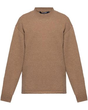 Jacquemus Jersey con hombros caídos - Marrón