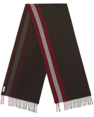 Bally Sciarpa Ribbon Con Frange - Bianco