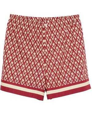 Valentino Garavani Toute La V-Print Bermuda Shorts - White