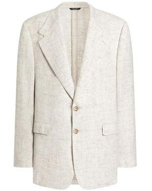 Dolce & Gabbana Button Single-Breasted Jacket - White