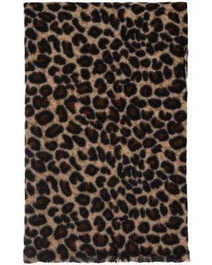 GOIA Leopard-Print Scarf - Black