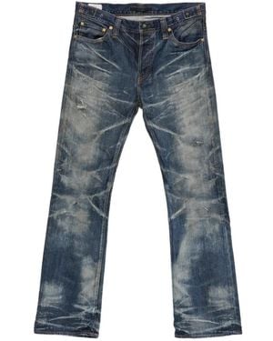 Mastercraft Union Faded Distressed Jeans - Blue