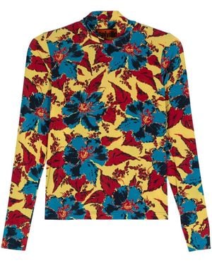 Colville フローラル Tシャツ - ブルー