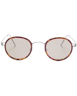 Lindberg Round-Frame Sunglasses - Pink