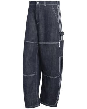 adidas Logo-Detail Jeans - Blue