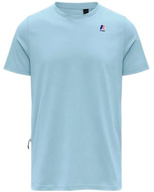 K-Way Leonide Logo T-Shirt - Blue