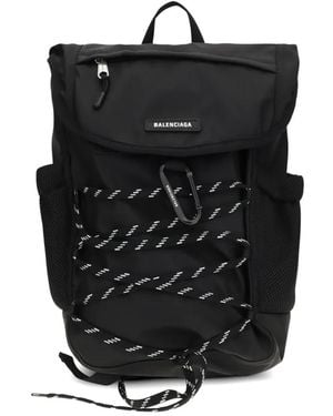 Balenciaga Mochila Con Detalle De Mosquetón - Negro