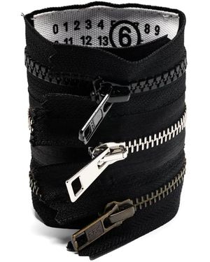 MM6 by Maison Margiela Zipped Bracelet - Black
