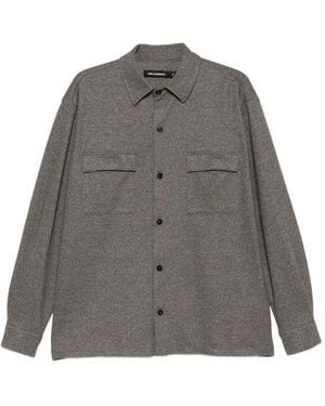 KARL LAGERFELD Chest-Pocket Overshirt - Grey