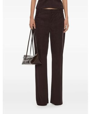 Christopher Esber Pantalon Fuselé En Velours Côtelé - Marron