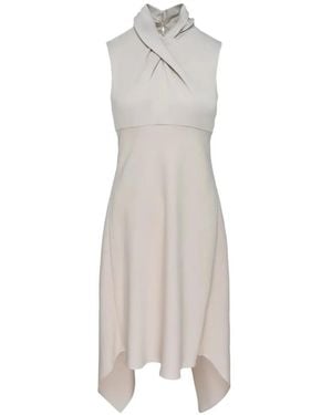 Club21 Laila Crossover-Halter Dress - White