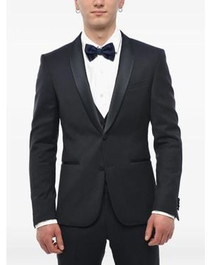 Corneliani Shawl-Lapel Three-Piece Suit - Blue